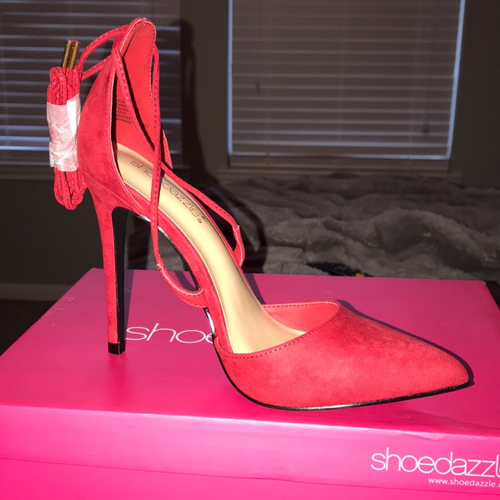 ShoeDazzle Red heels brand new